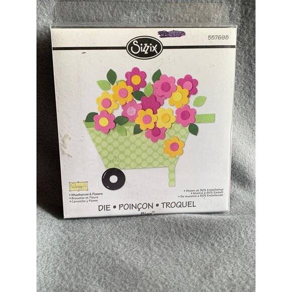 Sizzix Wheelbarrow & Flowers Die Set By Dena Designs - Picture 5 of 5